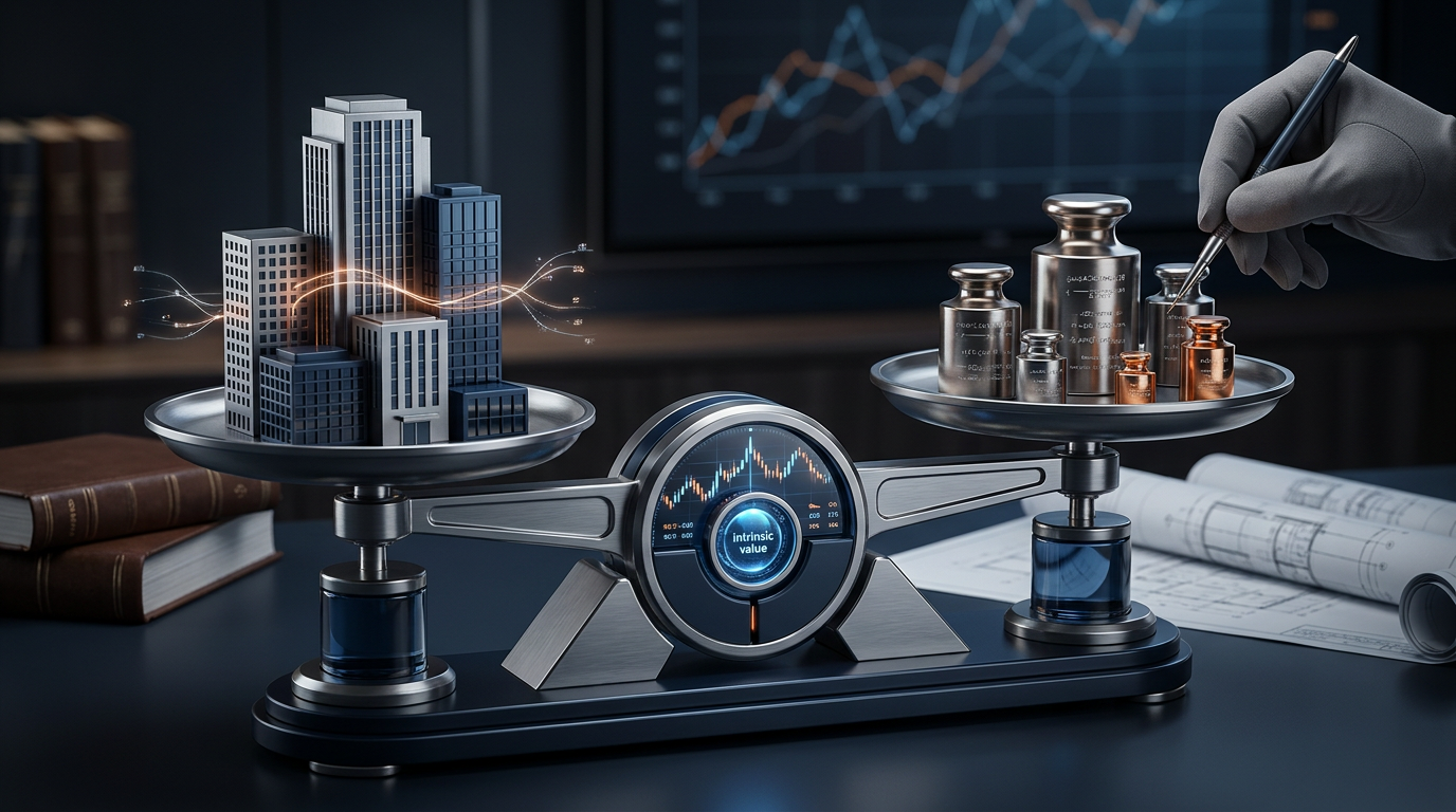 Company valuation methods with DCF, market multiples and asset-based analysis